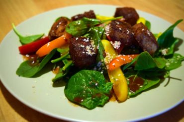 Tasty Tuesday: Crispy Tofu Spinach Salad